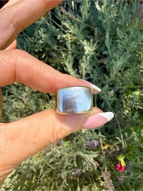 Vintage Chunky Sterling Silver Signet Ring Size 6